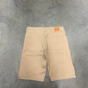 Levi's 569 essential earth tone‎ cream baggy jorts
